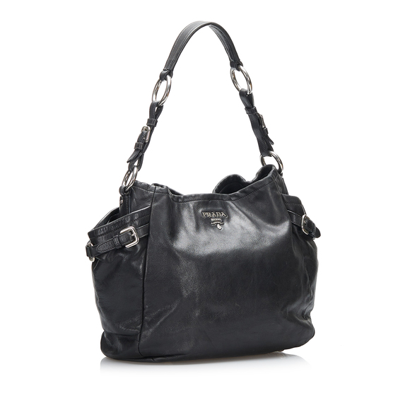 PRADA Soft Calf Side Pocket Shoulder Bag - Picture 2 of 9